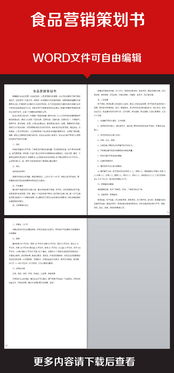 企業(yè)辦公服務(wù)食品營銷策劃書 高清素材與實(shí)戰(zhàn)模板全解析